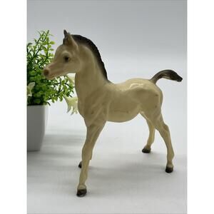 Vintage Breyer Pony Tan Foal Figurine 6.5” Cowboy Western Farm Horse